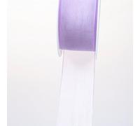 Deko und Band 53736 - Ruban d'organza avec webkante - 38 mm 50 m Col. 82 Lavande - 53736-38-50-82