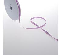 Deko und Band Double Face Satin avec Bord doré - Lavande - 6 mm - 50 m - 32106 147 (0,34 €/m)