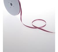 Deko und Band Double Face Satin avec Bord doré - Vieux Rose - 6 mm - 50 m - 32106 140 (0,34 €/m)