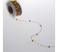 Deko und Band Perle Orange Ficelle - 5 mm Rouleau de 10 m - 97651 25 (1,83 €/m)