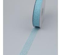 Deko und Band Ruban de Table Bleu Clair mesch - Largeur 25 Mm - Rouleau 25 m - 29000-25-25-71