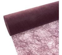 Deko und Band Ruban de Table Bordeaux sizo Flor de 7,9 cm Rouleau 50 m 60 011 R