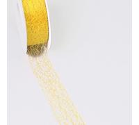 Deko und Band Spiderweb Ruban décoratif - 3 cm Jaune - Rouleau 25 m - 67 010-R 30