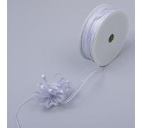 Deko und Band zieh Nœud Argent - Largeur 4 Mm - Rouleau 50 m - 34006-4 - 50-01