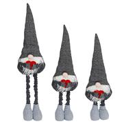 Deko-Wichtel Avec Bonnet Et Pieds Télescopiques 84cm Gnome de Noël Décoration