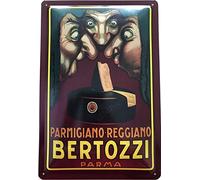 Deko7 Parmigiano Reggiano Bertozzi Parma Plaque métallique 30 x 20 cm
