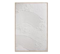DekoArte - Tableau decoration murale salon avec relief BRISA 90x60cm - Tableaux avec cadre couleur bois inclus