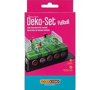 Dekoback 2217461 Terrain de football Figures pour décoration Plastique Multicolore 15 x 13,5 x 3 cm 7 Pièces