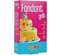 Dekoback Fondant roulé Jaune, 1er Pack (1 x 250 g)
