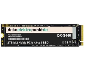 dekoelektropunktde 2To M.2 NVMe Gen4 Disque SSD Interne Convient pour Corsair One i500 Wood Bright, Remplacement Alternatif 2280 PCIe 4.0 x 4