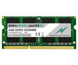 dekoelektropunktde 4Go Mémoire RAM Convient pour Toshiba Satellite U920t-10J DDR3 So-DIMM PC3