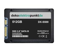 dekoelektropunktde 512 Go Disque Dur SSD Convient pour ASUS P5G43T-M Pro Carte mère, Remplacement Alternatif 2,5" SATA3