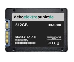dekoelektropunktde 512 Go SSD Disque Dur pour MSI B150M Bazooka Plus | Solid State Drive, Interne, Pièce compatible, SATA3, 2,5"