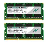 dekoelektropunktde Kit de 8Go (2X 4Go) de Mémoire RAM Convient pour HP Compaq 14g 15-g057cl 15-r001tu, DDR3 SODIMM PC3