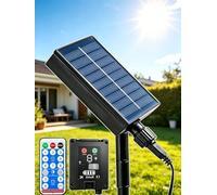 Dekofun 1200mAh Panneau Solaire pour Guirlande Exterieur; Sortie 3V/0.3W
