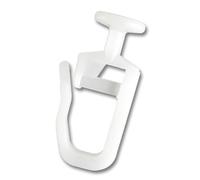 Dekohaken24 Lot de 200 glissières Pliantes avec tête de 9 mm pour tringles à Rideaux verrouillables