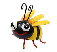 Dekohelden24 Abeille en métal avec Aimant/Aimant de réfrigérateur, Dimensions (L x l x H) : 7,5 x 8 x 7 cm