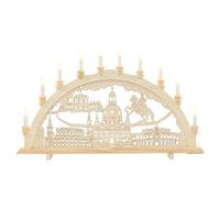 Dekohelden24 Arche Dresde à 10 Ampoules 40 cm (L x l x H) env. 71 x 4 x 40 cm