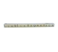 Dekohelden24 Bloc de 16 bougies individuelles carrées blanches avec inscription grise