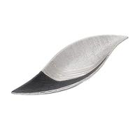 Dekohelden24 Bol décoratif moderne en céramique - Gris argenté - 41 cm