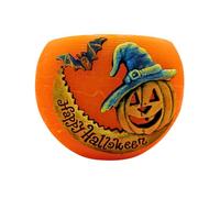 Dekohelden24 Bougie de qualité supérieure comme lampion, décoration d'Halloween, citrouille d'extérieur comme bougie pour Halloween, bougie pour bougie chauffe-plat, décoration d'automne, taille L/l/H