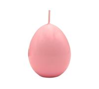 Dekohelden24 Bougie d'œuf XXL de qualité supérieure - Bougie décorative en Forme d'œuf - Bougie décorative en Forme d'œuf - Bougie décorative de Pâques en Rose Pastel - L x l x H : 7 x 7 x 10 cm.
