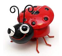 Dekohelden24 Coccinelle en métal avec Aimant/Aimant de réfrigérateur, Dimensions (L x l x H) : 7 x 7 x 8 cm
