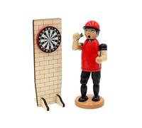 Dekohelden24 Fumoir en Bois pour Joueur de fléchettes, Cadeau pour Les Joueurs de fléchettes (L x l x H) 15 x 8 x 21 cm.
