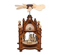Dekohelden24 Jeu de Chaleur en Bois Naturel/Marron env. 12 cm