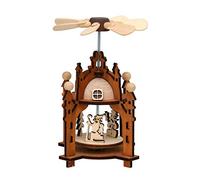 Dekohelden24 Jeu de Chaleur en Bois Naturel/Marron env. 12 cm