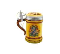 Dekohelden24 Lauschaer Décoration de Noël - Boules de Noël Lauscha en Verre - Boules de Noël - Décoration en Verre - Chope à bière en Beige et Marron - en Lauscha - Dimensions (L x l x H) : 10 x 6 x