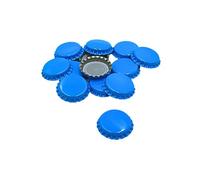 Dekohelden24 Lot de 1000 Capsules en métal à remplir soi-même pour Bouteilles Standard, qualité Alimentaire, Bleu Clair.