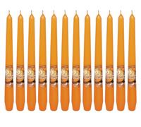 Dekohelden24 Lot de 12 bougies chandeliers parfumées à la cannelle de Noël, orange de Noël, dimensions : H x Ø env. 25 x 2 cm, 60 g