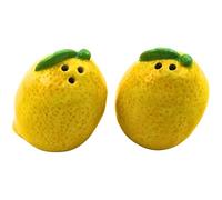 Dekohelden24 Lot de 2 salières et poivrières en céramique jaune - 6 x 6 x 7 cm (L x l x H)