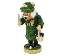 Dekohelden24 Magnifique Bonhomme de Mousse avec Panier à Champignons, env. 18 cm.