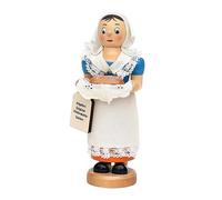 Dekohelden24 Magnifique Faucheuse à l'effigie de la Faucheuse fumée, env. 19 cm, Bois, 18 cm