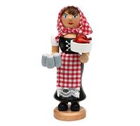 Dekohelden24 Magnifique Femme fumée Serveuse avec Poulet fumant env. 18 cm Multicolore