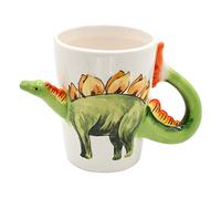 Dekohelden24 OOB-788319-Stego Tasse à café avec dinosaure en céramique Motif stegosaure - Dimensions : env. H / : 11 x 7 cm Capacité : env. 300 ml