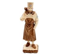 Dekohelden24 Outil de Mineur sculpté à la Main - Hauteur avec Socle : env. 13 cm - Forgeron mariné - 13 cm