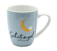 Dekohelden24 Tasse à café/tasse en porcelaine, motif ange gardien pour toi, dimensions H x Ø : 9,8 x 8,2 cm, capacité 250 ml, passe au lave-vaisselle.