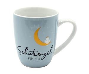Dekohelden24 Tasse à café/tasse en porcelaine, motif ange gardien pour toi, dimensions H x Ø : 9,8 x 8,2 cm, capacité 250 ml, passe au lave-vaisselle.