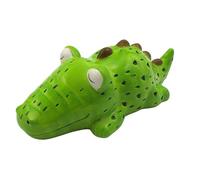 Dekohelden24 Tirelire Crocodile pour Enfant - avec Fonction d'économie en céramique - Vert - L x l x H 22 x 11 x 8 cm