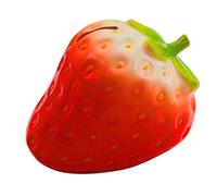 Dekohelden24 Tirelire en Forme de Fraise, Classique, pour Enfant, en céramique, Rouge, 15 x 12 x 11 cm.
