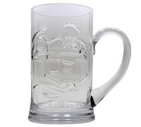 Dekohelden24 Verre à bière, Verre à bière avec Visage, Bevor-After, dans Un Emballage Cadeau, Dimensions : H x Ø 14 x 8 cm, capacité : Environ 500 ML, 14 cm