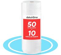 Dekohome Rouleau de papier bulle en plastique 50 cm (A) et 10 m (L) Idéal pour protéger des objets fragiles, déménagements, emballages et expéditions