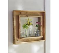 Dekoleidenschaft Étagère murale pour fenêtre en bois recyclé, cadre de fenêtre décoratif, décoration murale, étagère à fleurs, étagère décorative, étagère à fleurs, étagère suspendue, fenêtre en bois,