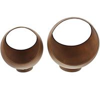 2x planteur "boule" en métal aspect rouille, bac à plantes, pot de fleurs, vase à plantes, décoration de jardin pour l'extérieur