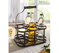 Dekoleidenschaft 'Panier à Bouteilles Métal pour 6 Bouteilles