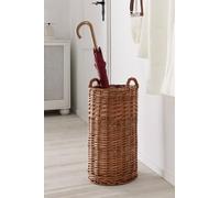 Dekoleidenschaft Porte-parapluies en Osier, laqué Naturel, Rond,