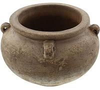 Dekoleidenschaft Pot de fleurs rustique « Terracotta » - Diamètre : 26 cm - Marron - Décoration de jardin pour l'extérieur
